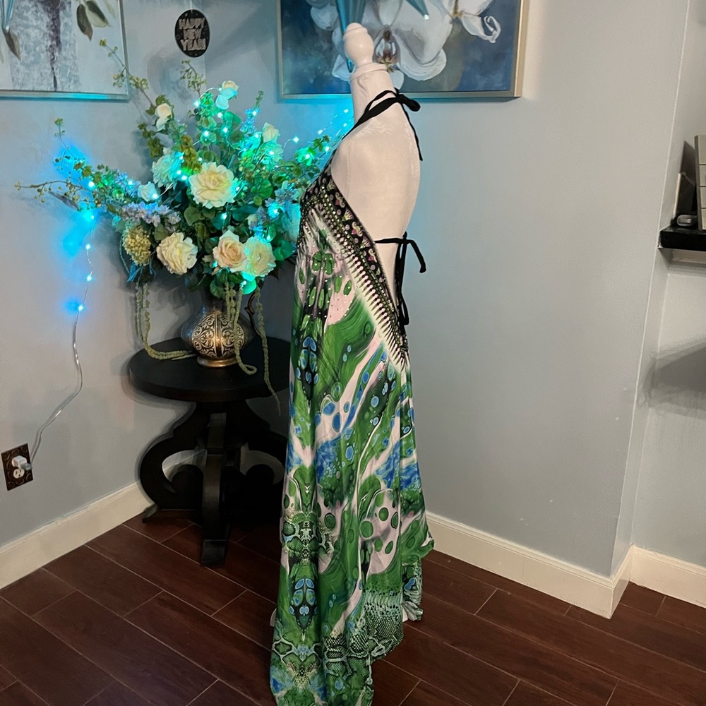 Green dress, one size - Picture 4 of 5
